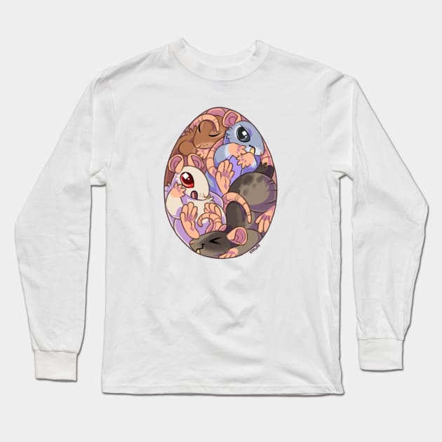 Rat Egg Long Sleeve T-Shirt by KiRAWRa